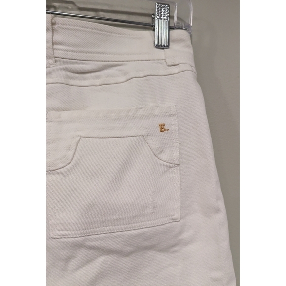 Emerson Frye Mick 3 Ivory Distressed Denim Jeans Size 4 - Picture 9 of 11